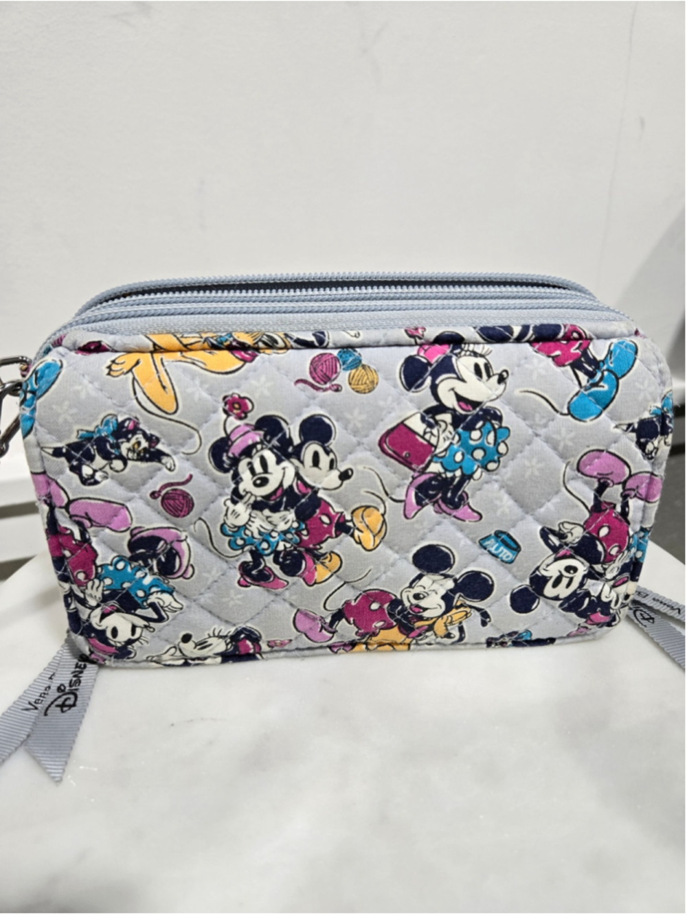 Women's Vera Bradley Disney Mickey & Minnie Wallet, One Size, Grey Multi